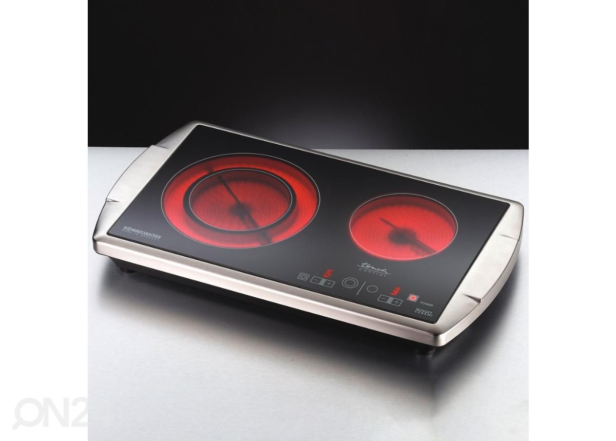 Керамическая настольная плита Rommelsbacher CT3403TC с 2 зонами увеличить