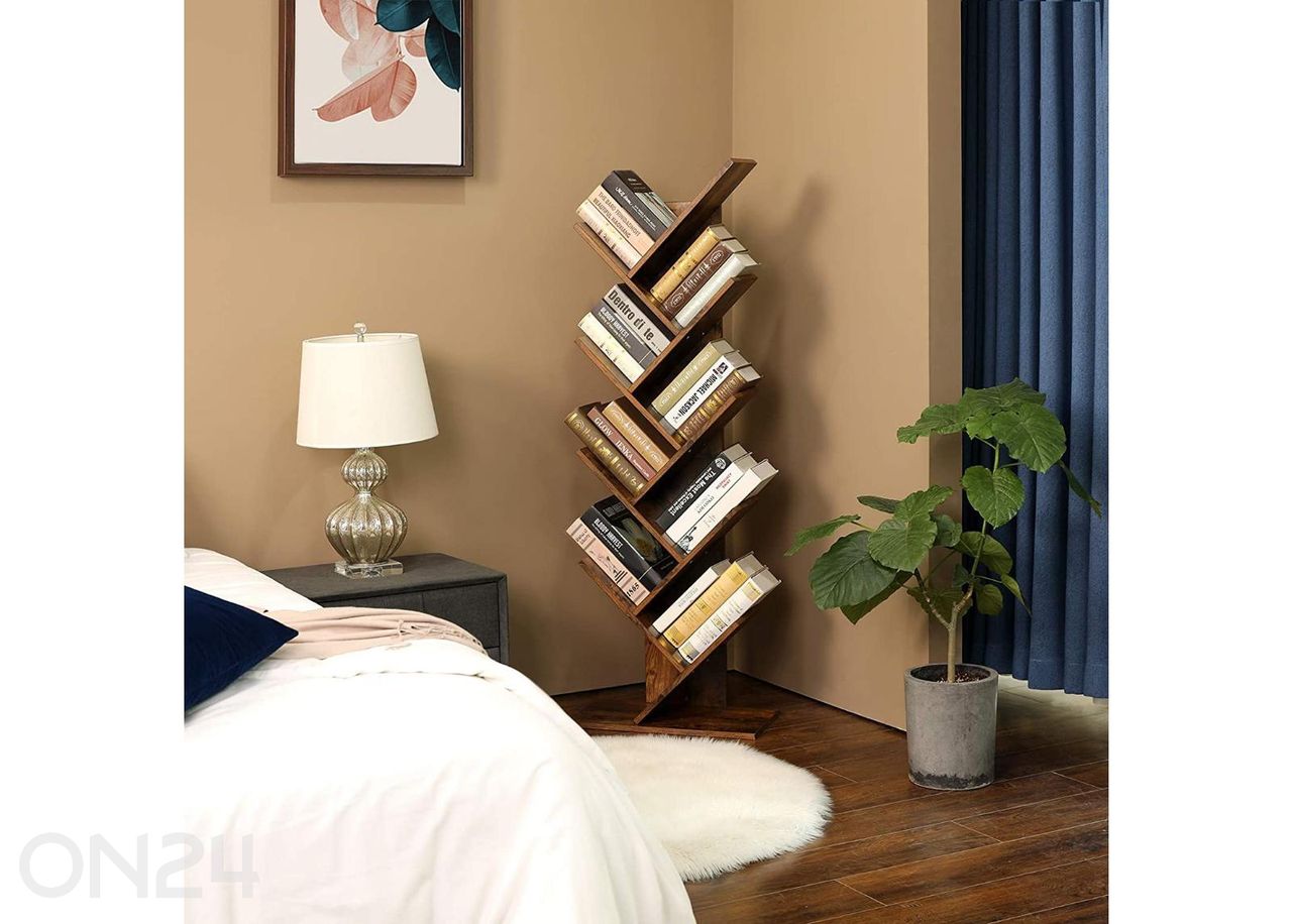 Книжная полка 141,5 см, коричневая увеличить