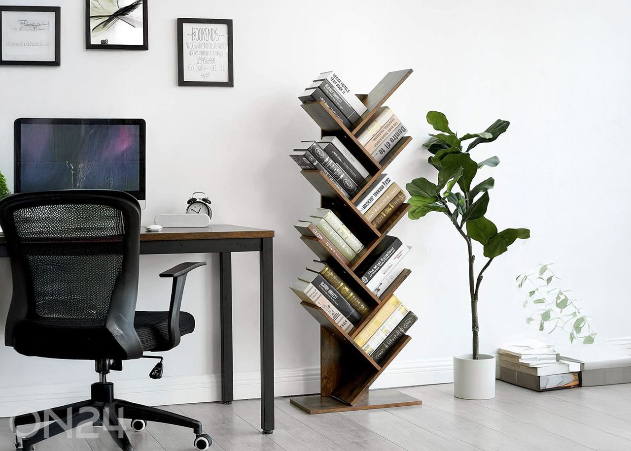 Книжная полка 141,5 см, коричневая увеличить