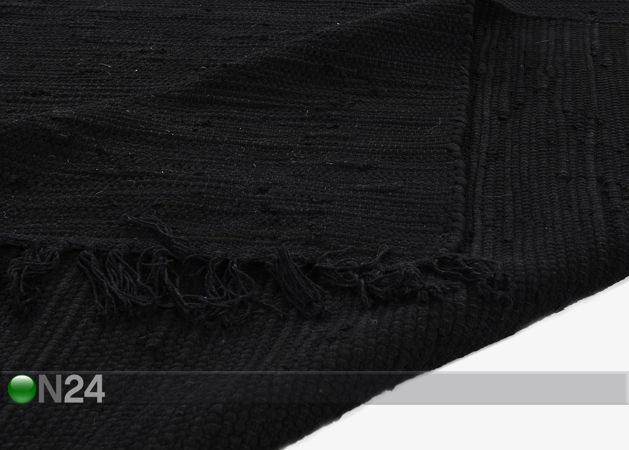 Ковер Happy Cotton Uni 160x230 см, черный увеличить
