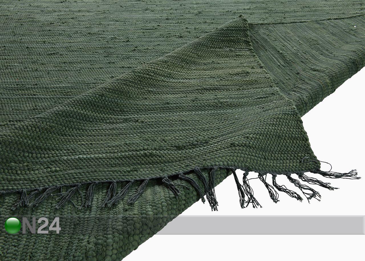 Ковер Happy Cotton Uni 70x140 см, темно-зеленый увеличить