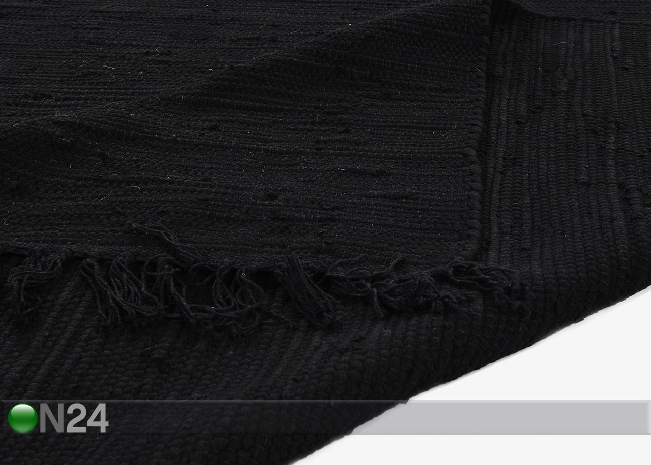 Ковер Happy Cotton Uni 70x140 см, черный увеличить