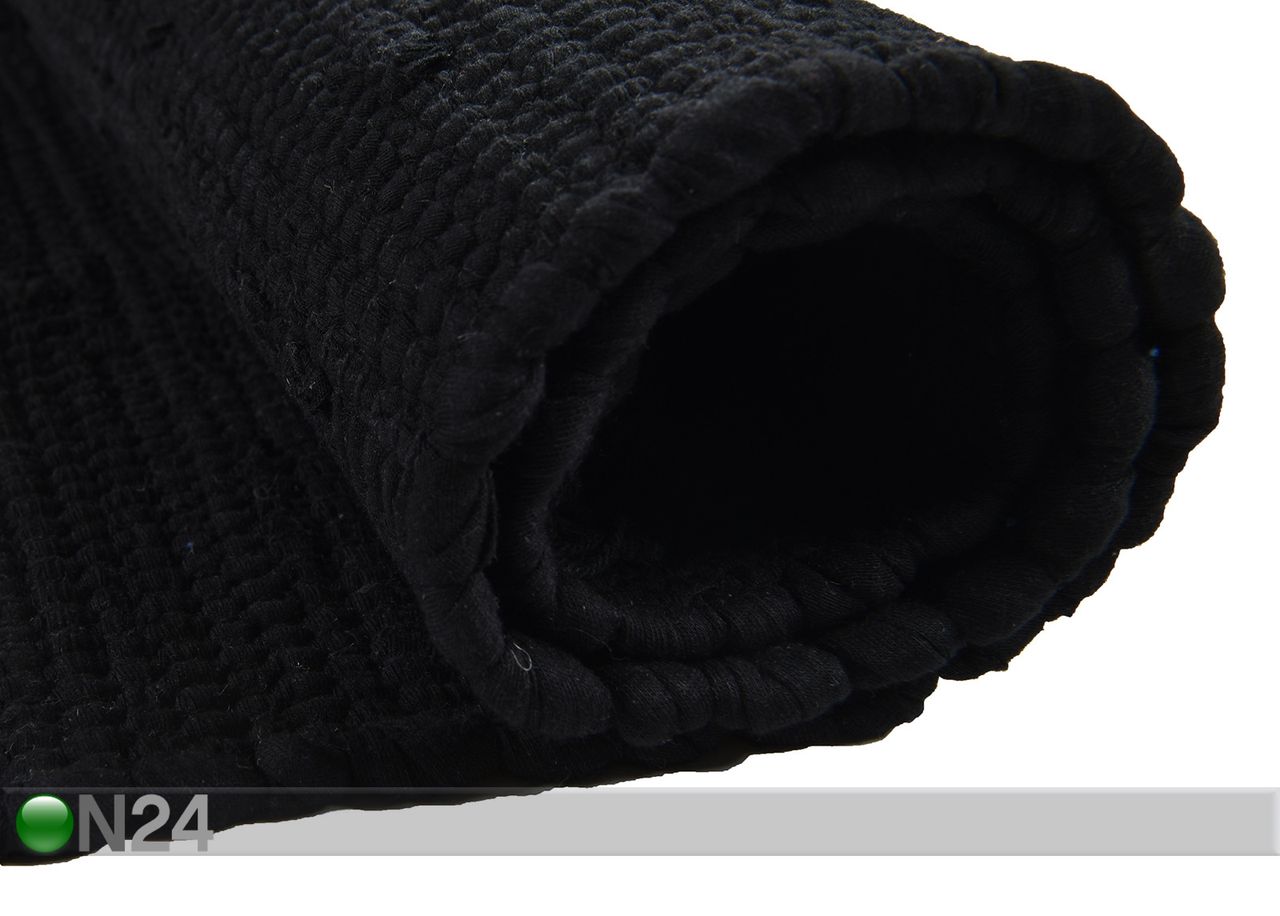Ковер Happy Cotton Uni 70x140 см, черный увеличить
