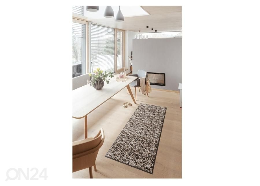 Ковер Marbel Dots taupe 75x190 cm увеличить