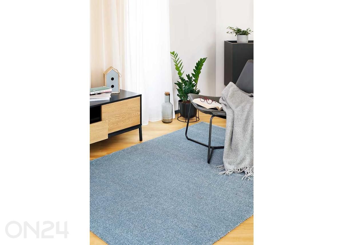 Ковер Narma велюровый Noble™ blue 67x133 см увеличить