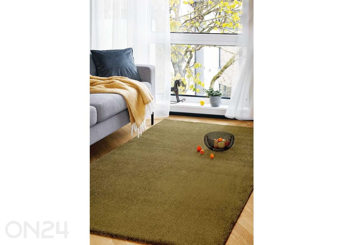 Ковер Narma велюровый Noble™ olive 67x133 см увеличить