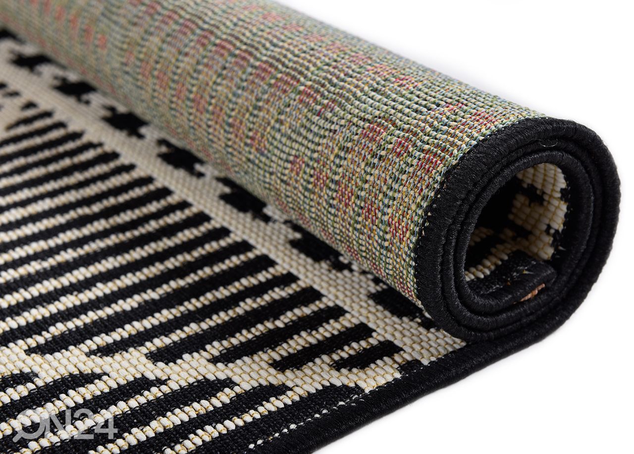 Ковер Tom Tailor Funky Outdoor Geometric, 80x165 см черный увеличить