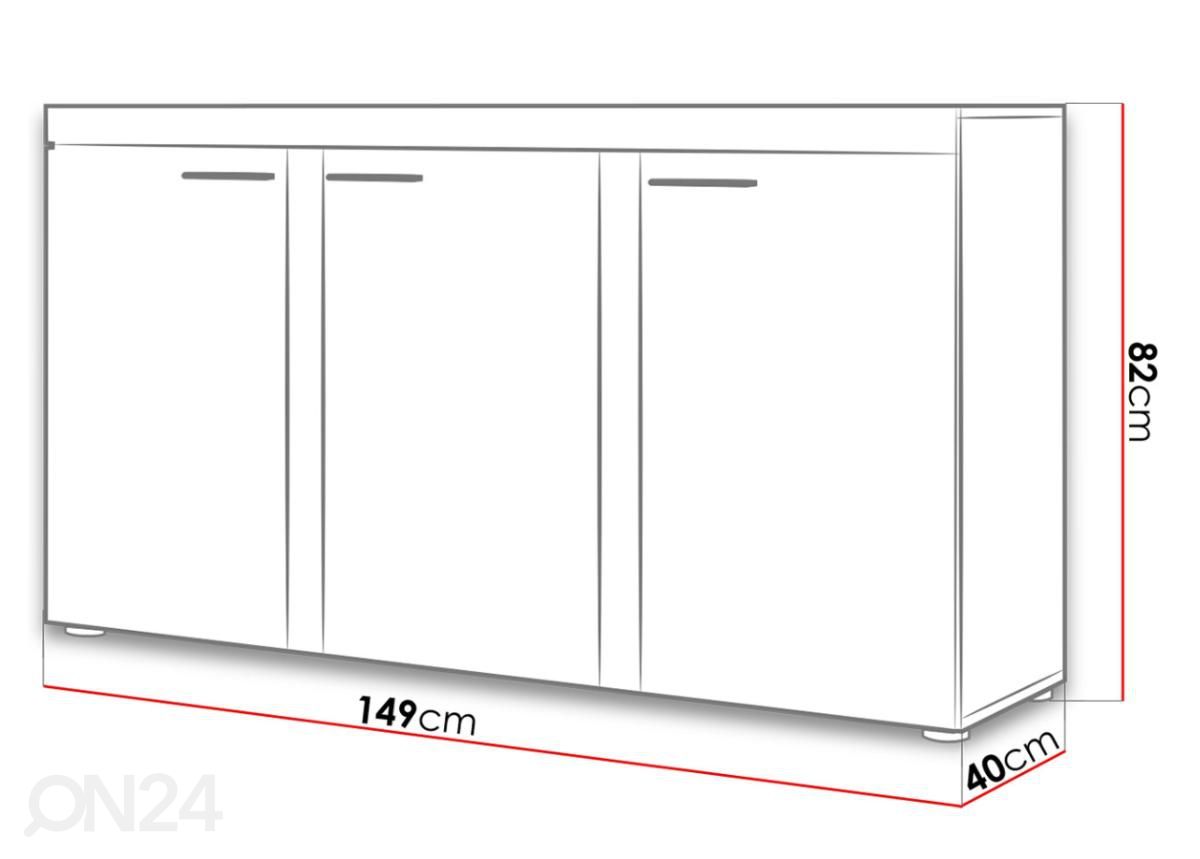Комод 149 cm увеличить размеры