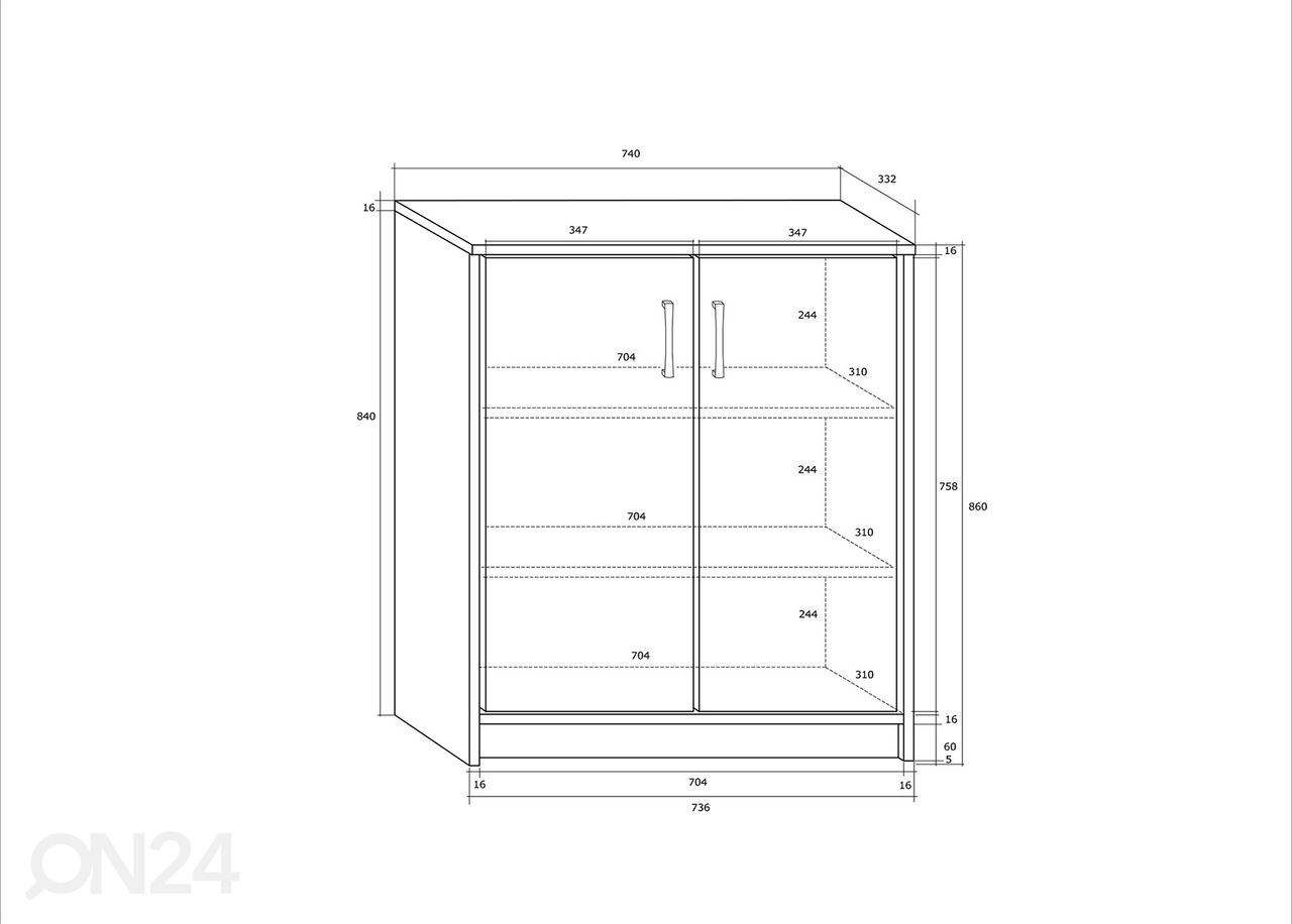 Комод 74 cm увеличить