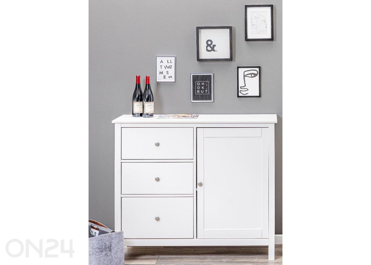 Комод Chilly Home 3+1, Белый увеличить