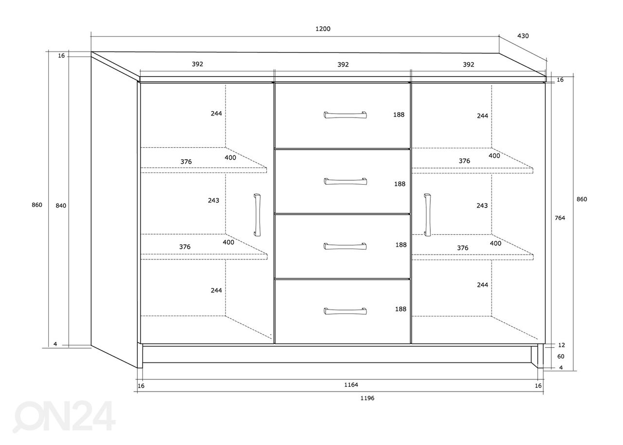 Комод Drimo 120 cm увеличить