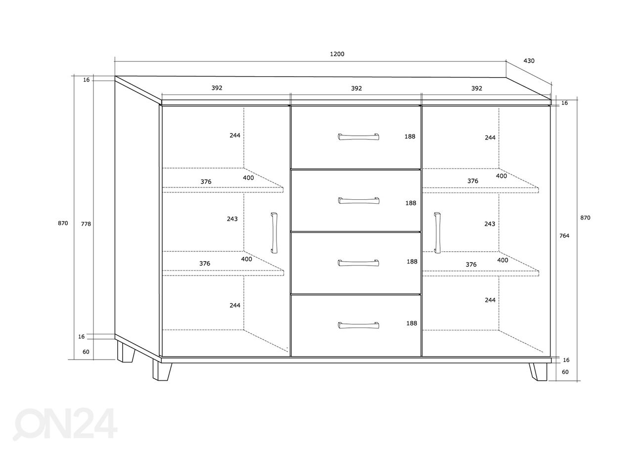 Комод Drimo 120 cm увеличить