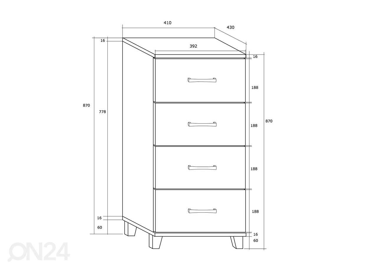 Комод Drimo 41 cm увеличить