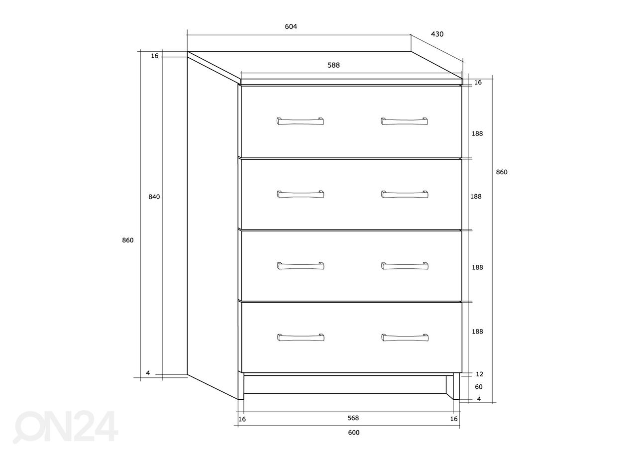 Комод Drimo 61 cm увеличить