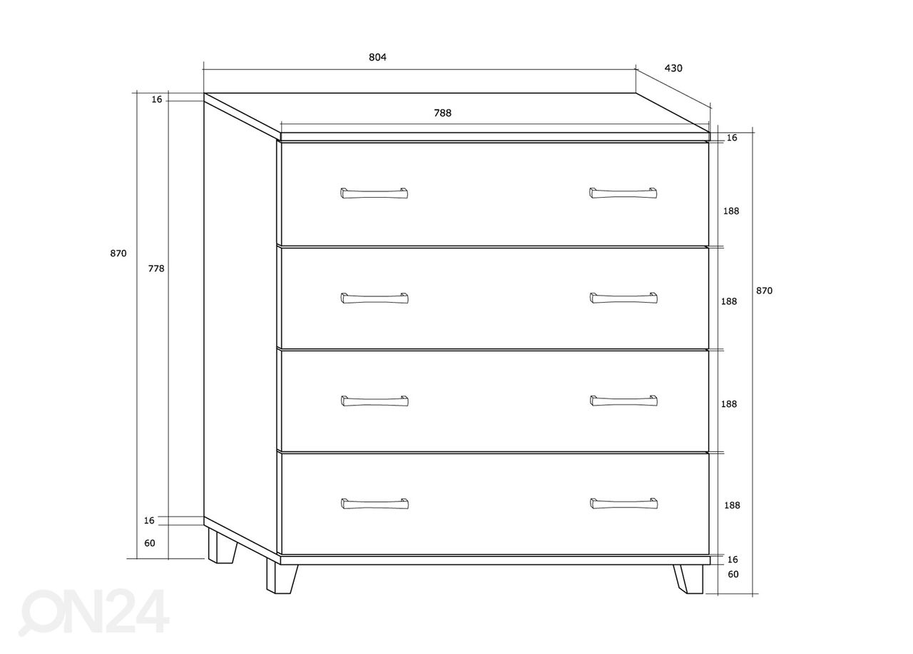 Комод Drimo 81 cm увеличить