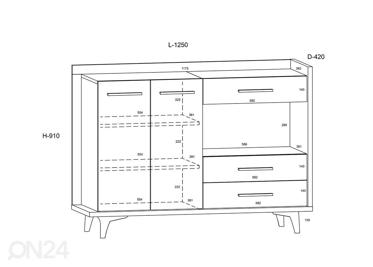 Комод Kinsale 125 cm увеличить