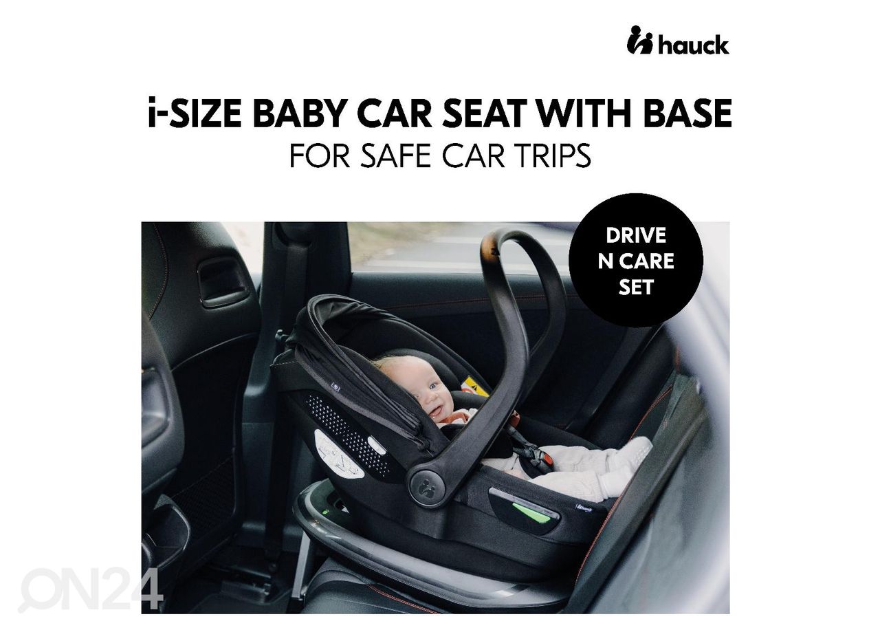 Комплект автокресла Isofix с базой Hauck Out & About Drive N Care Set чёрный увеличить