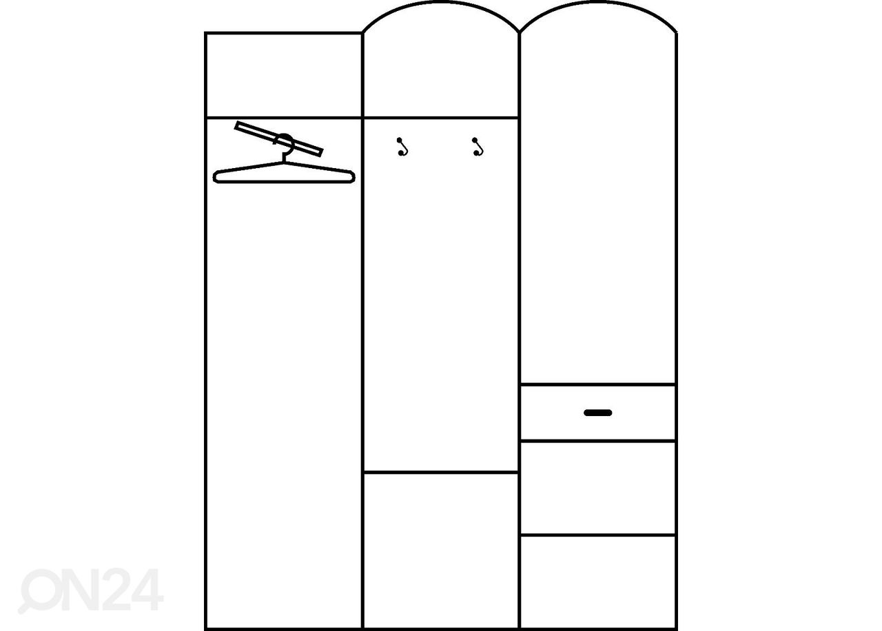 Комплект в прихожую Drimo II 150 cm увеличить