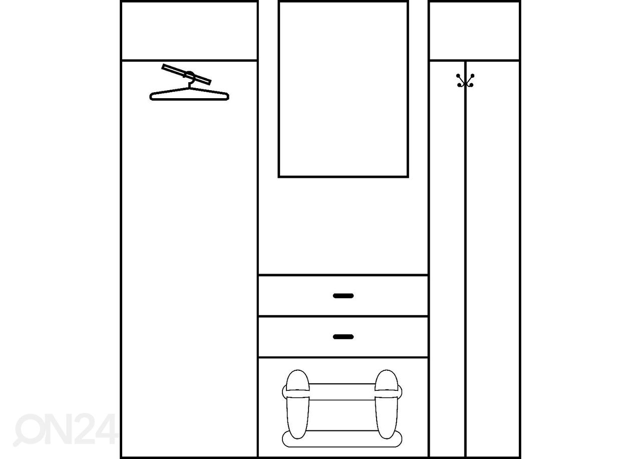 Комплект в прихожую Drimo VI 175 cm увеличить