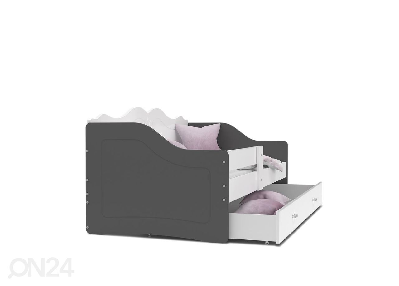 Комплект детской кровати 80x160 cm, белый/серый увеличить