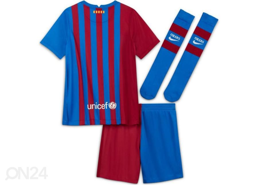 Комплект детской футбольной одежды Nike FC Barcelona 2021/22 увеличить