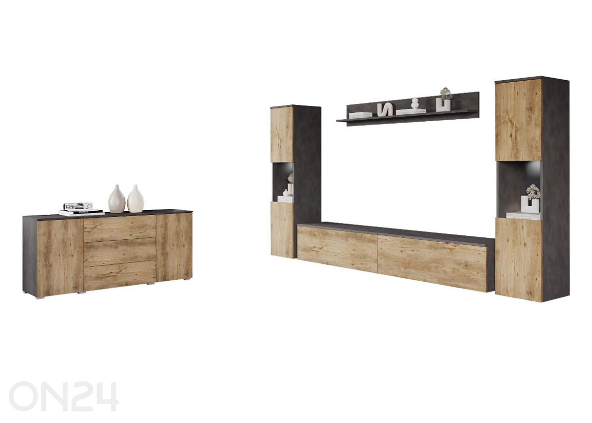 Комплект для гостиной Paris II + LED увеличить