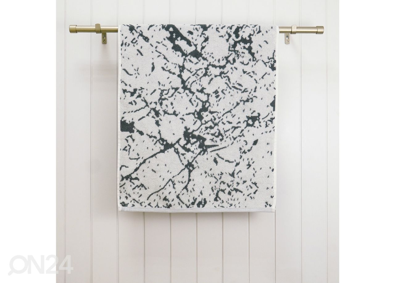Комплект махровых полотенец Marble серый, 2 шт увеличить