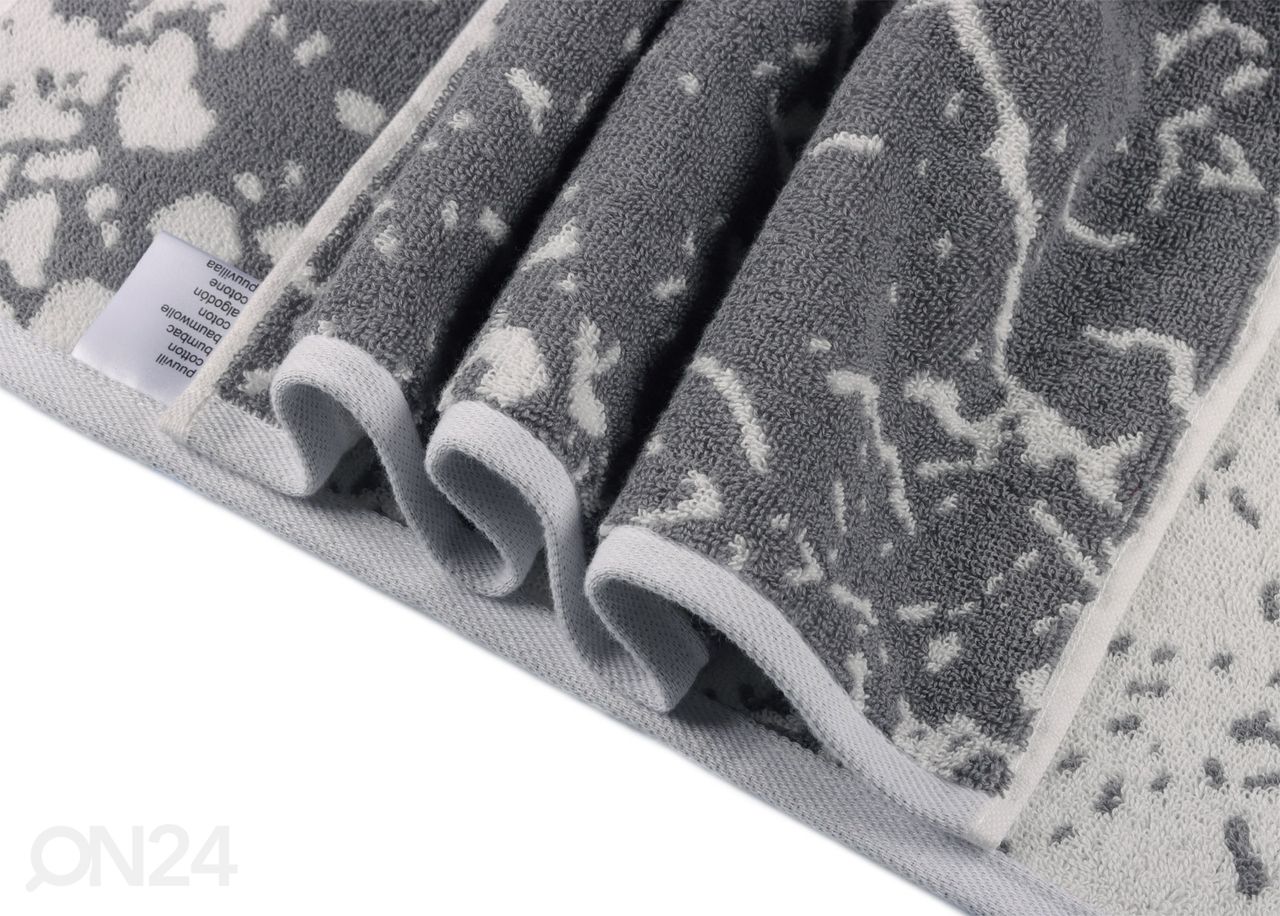 Комплект махровых полотенец Marble серый, 2 шт увеличить