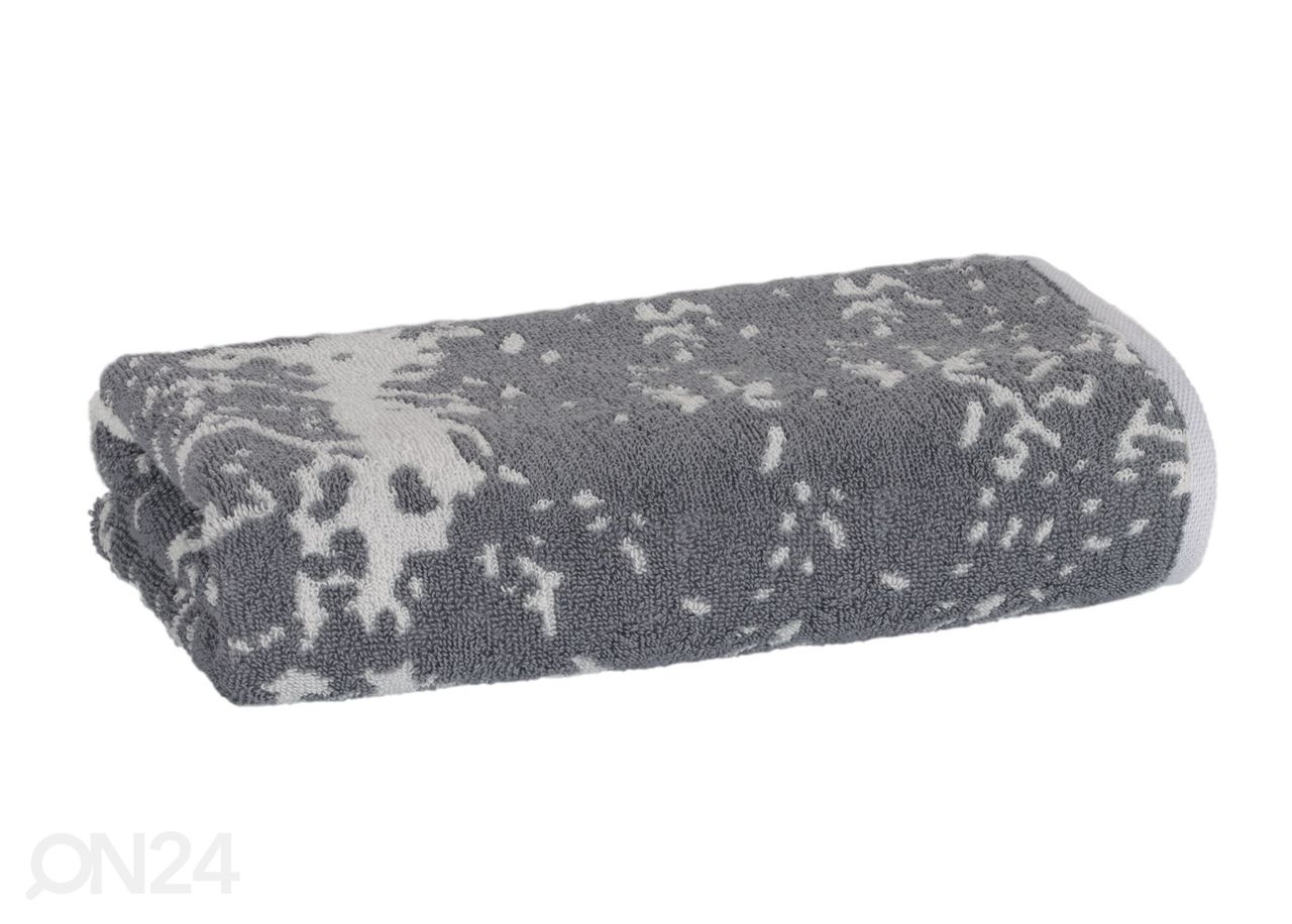 Комплект махровых полотенец Marble серый, 2 шт увеличить