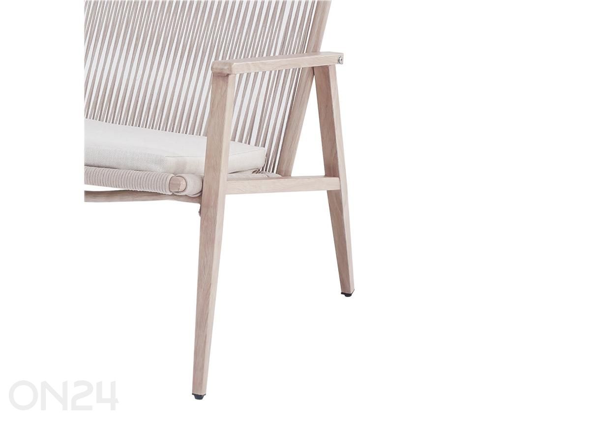 Комплект садовой мебели Pisa стол + 2 стула, серый увеличить