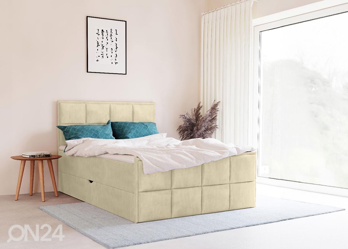 Континентальная кровать с ящиком для хранения Helena 140x200 см увеличить