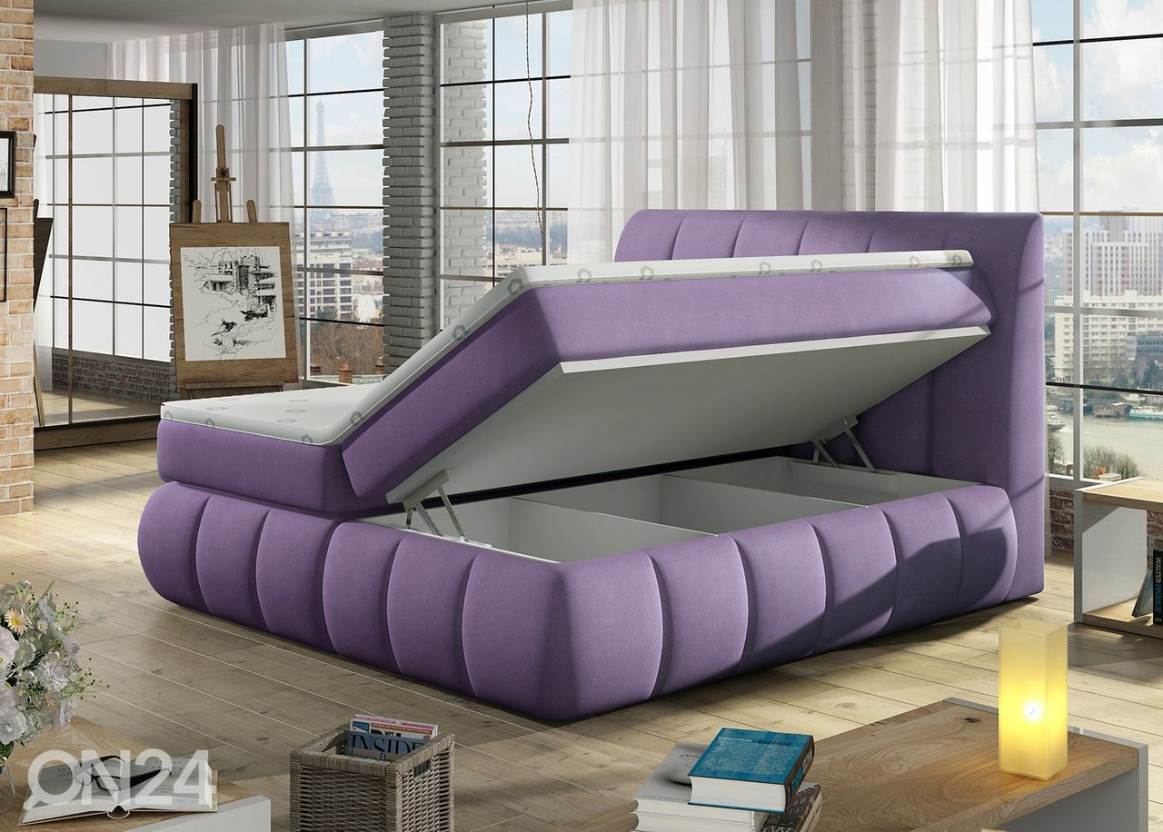 Континентальная кровать с ящиком 140x200 cm увеличить размеры