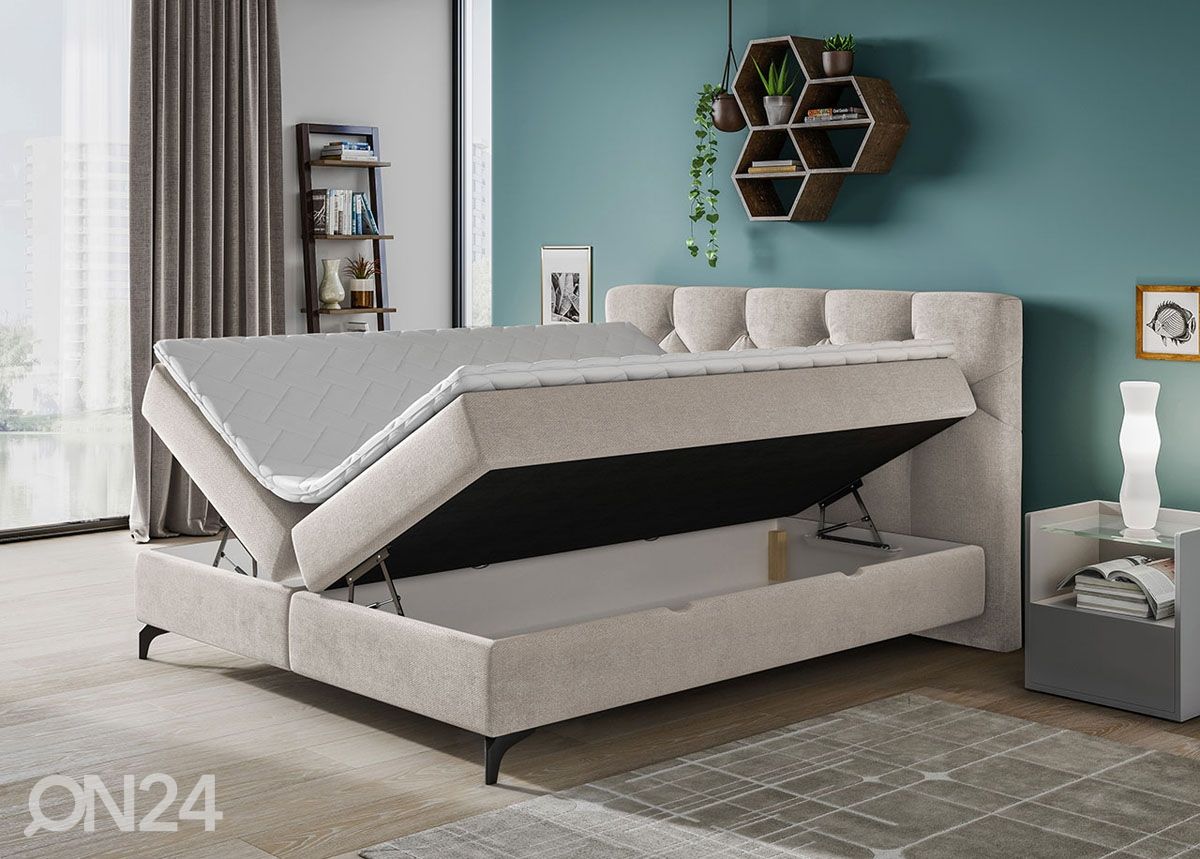 Континентальная кровать с ящиком 140x200 cm увеличить