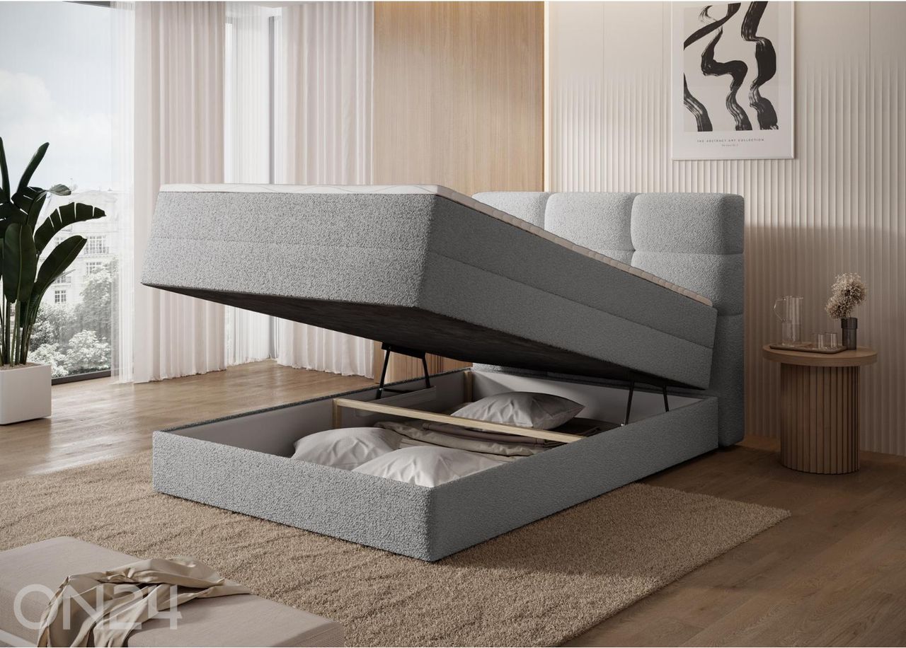 Континентальная кровать с ящиком Kasped 140x200 см увеличить