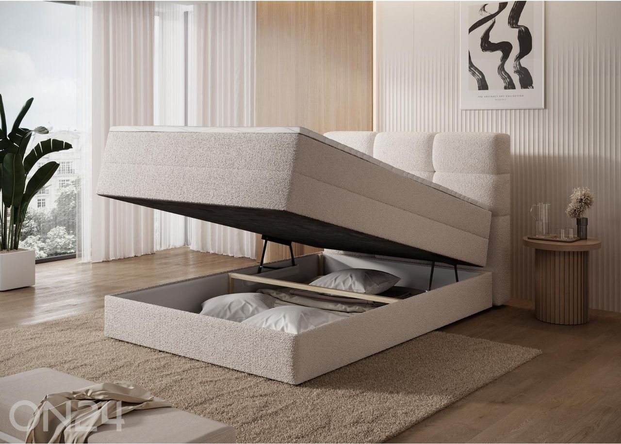 Континентальная кровать с ящиком Kasped 140x200 см увеличить