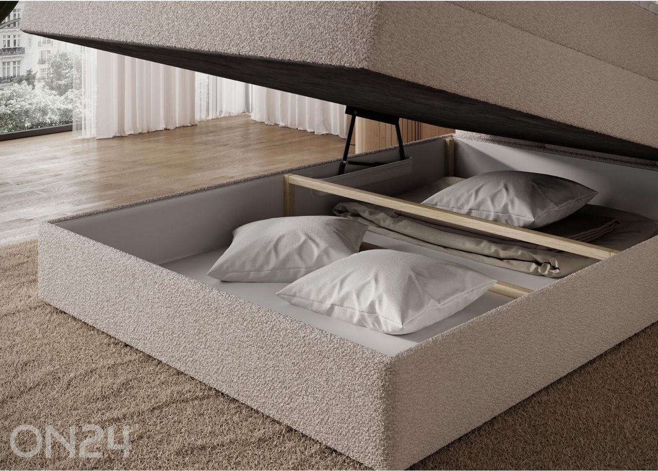 Континентальная кровать с ящиком Kasped 140x200 см увеличить