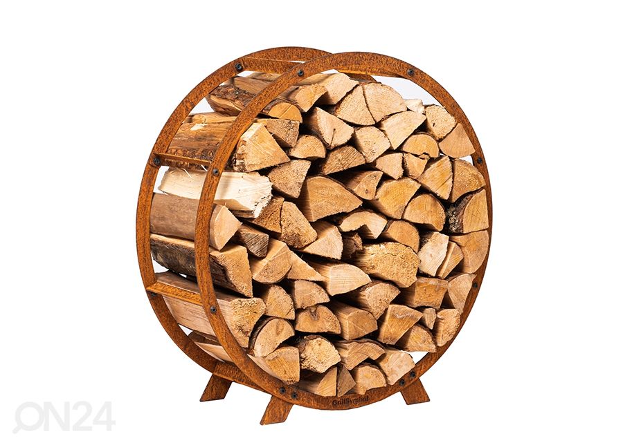 Корзина для дров Bern из стали Cor-Ten, Ø 72 см увеличить