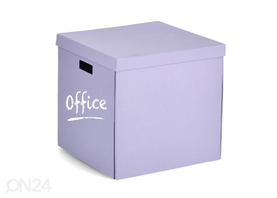 Коробка для хранения из переработанного картона, светло-фиолетовая увеличить