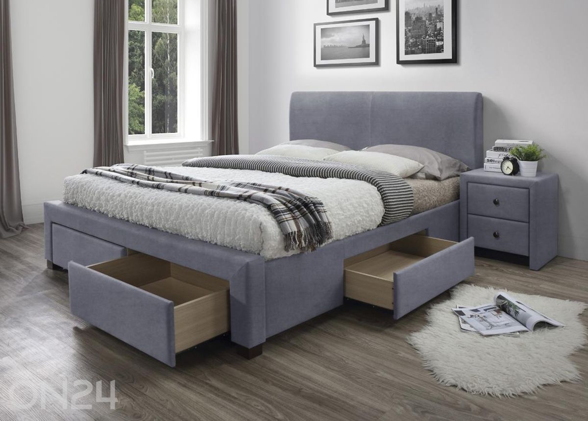 Кровать с ящиками 160x200 cm увеличить