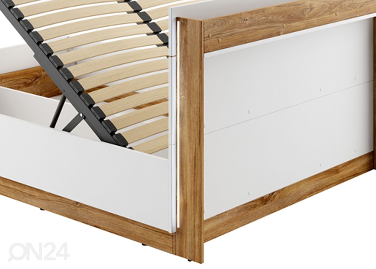 Кровать с ящиком 160x200 см + освещение увеличить