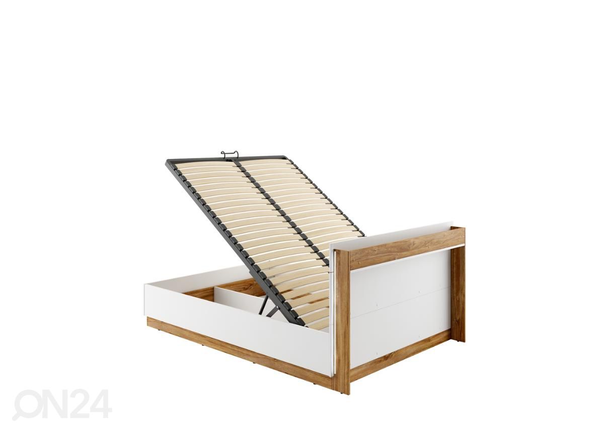 Кровать с ящиком 160x200 см + освещение увеличить