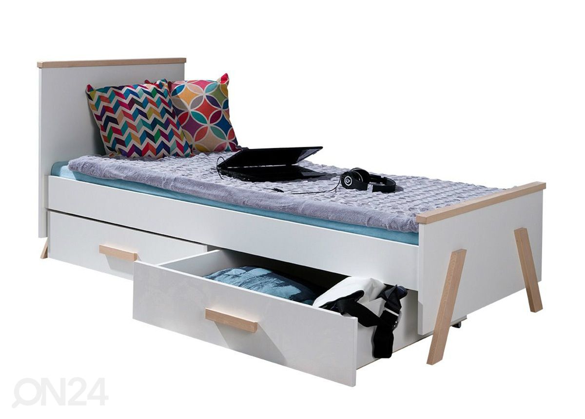 Кровать 90x200 cm + ящики кроватные увеличить