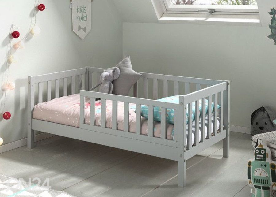 Кровать Toddler 70x140 cm, серый увеличить