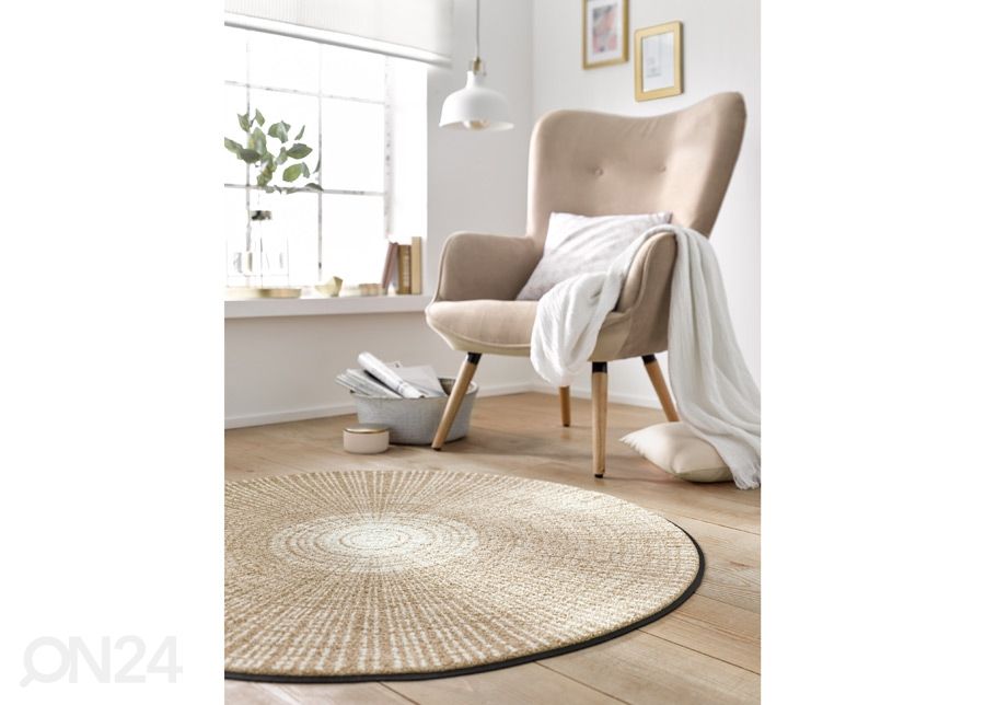 Круглый ковер Cascara beige Ø 115 см увеличить