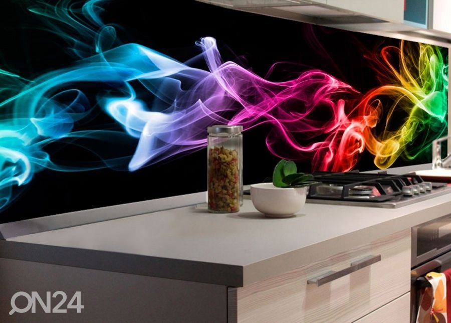 Кухонный фартук Black Smoke 260х60 см увеличить