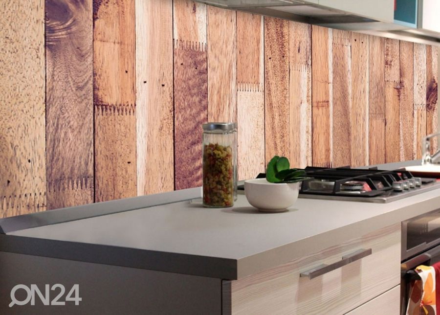 Кухонный фартук Timber wall 180x60 см увеличить