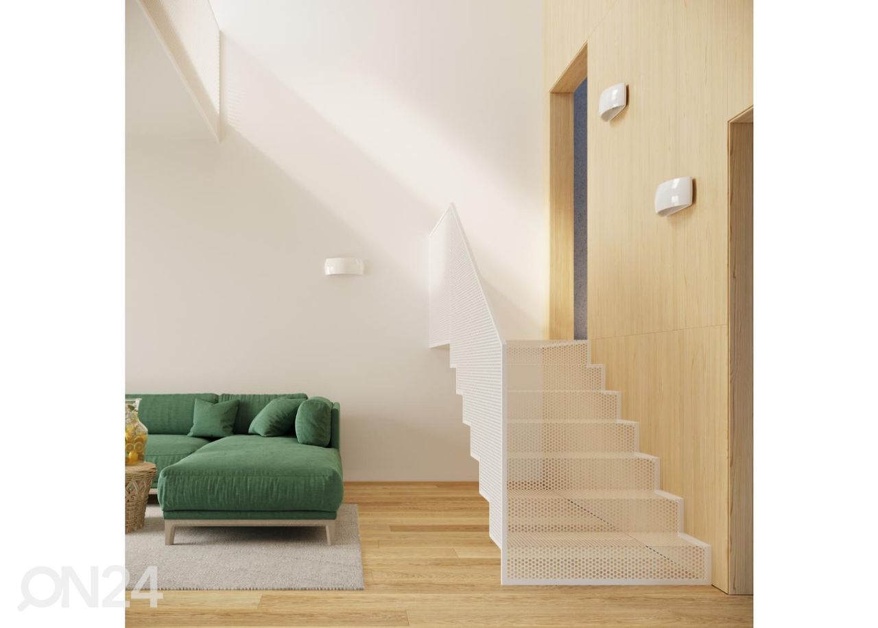 Лакированный настенный светильник Pontius, белый глянцевый увеличить