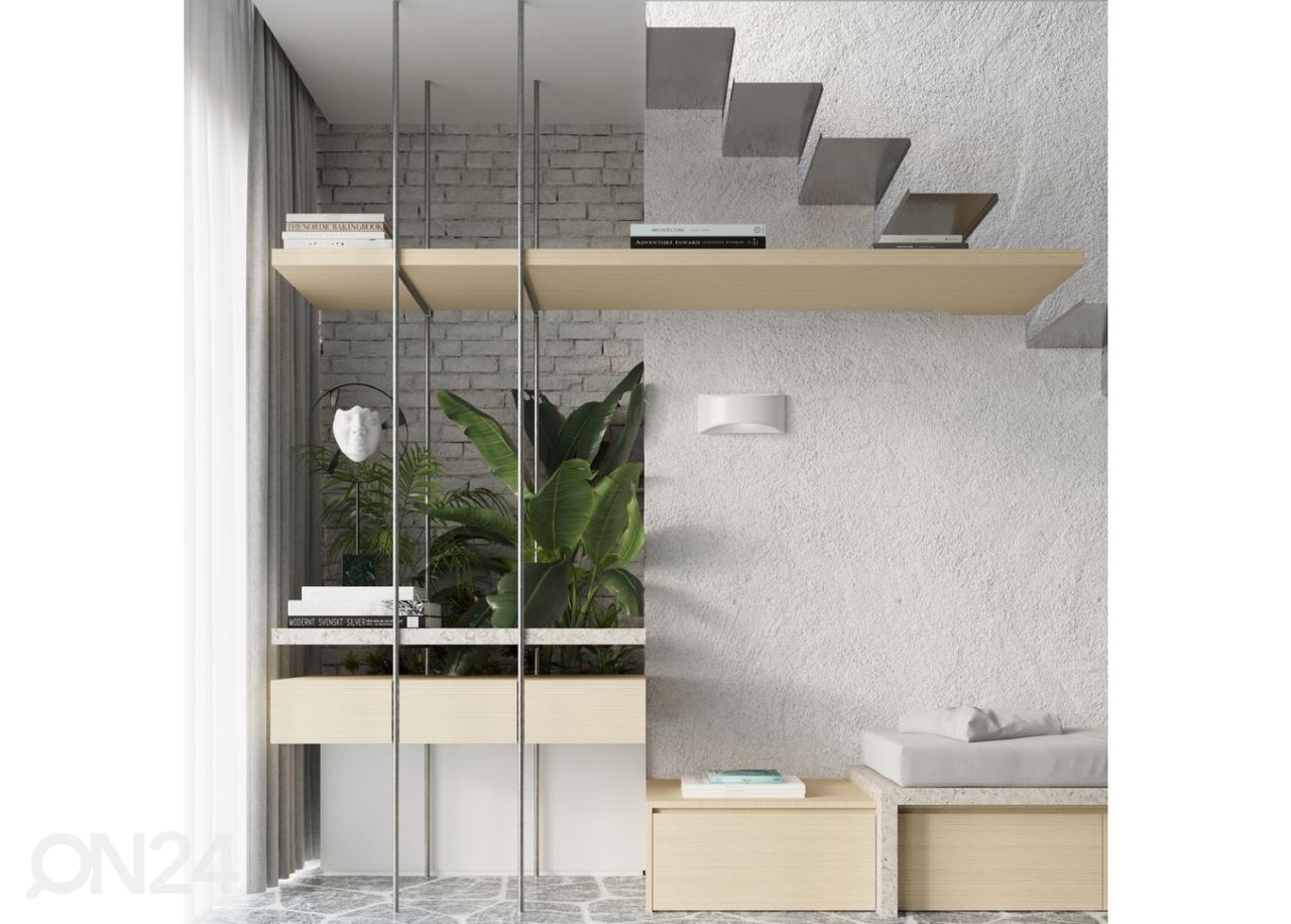 Лакированный настенный светильник Vixen, белый глянцевый увеличить