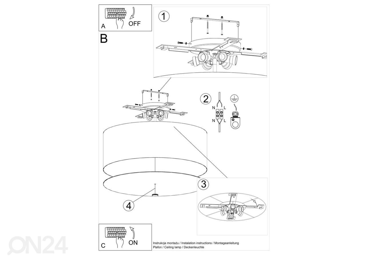 Люстра Otto 70, черная увеличить