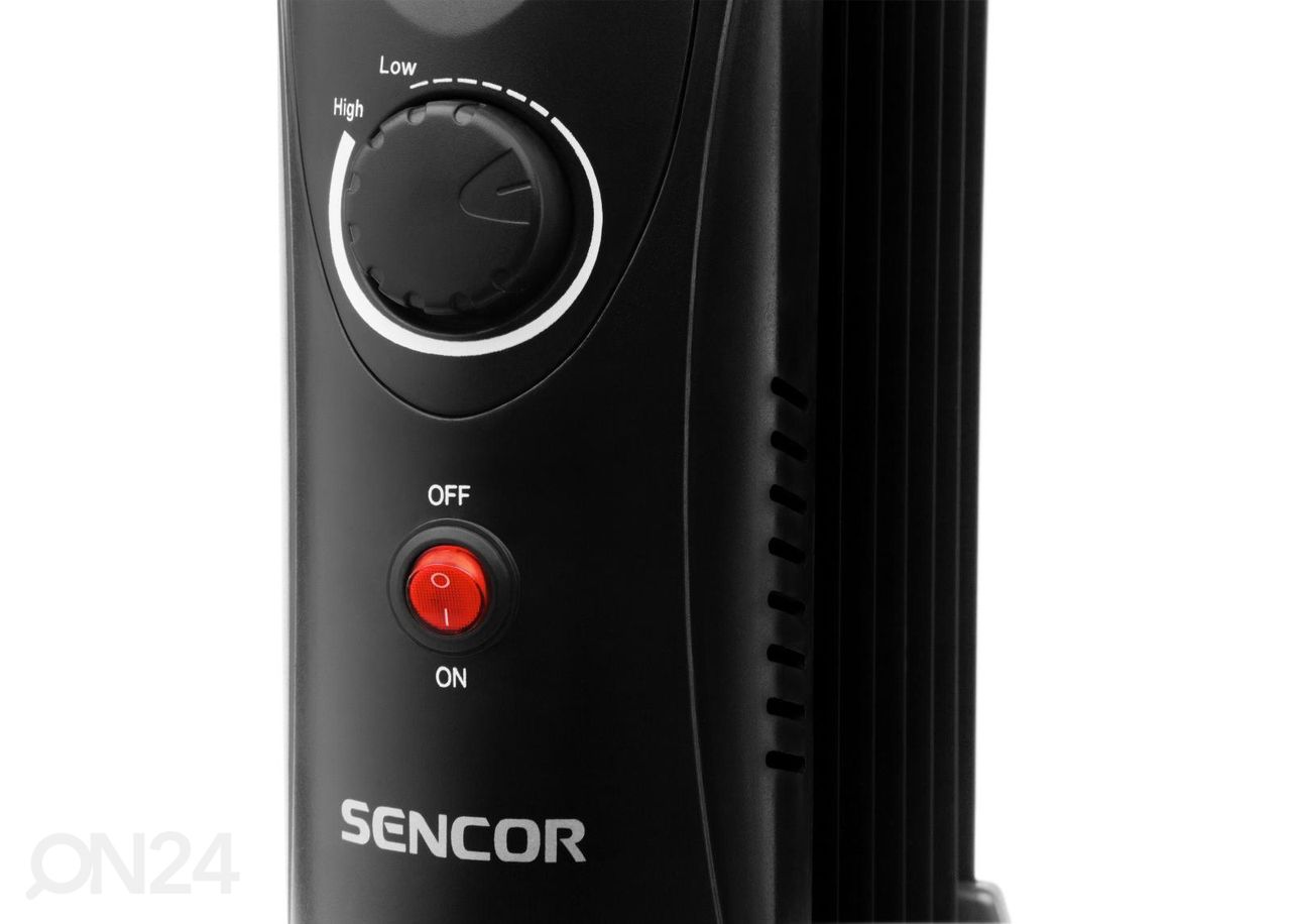 Масляный радиатор Sencor, черный увеличить